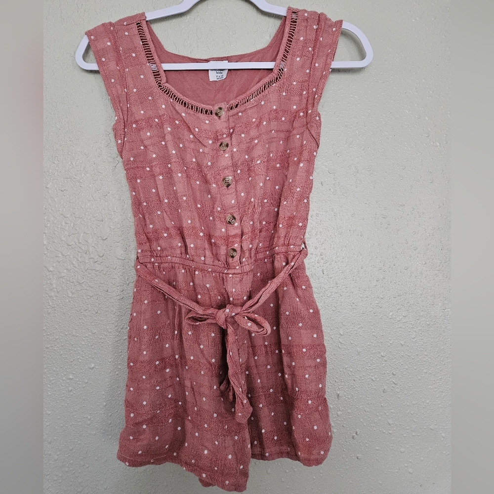 (Abercrombie Kids) Girls romper shorts Size 11-12. Color:reddish brown